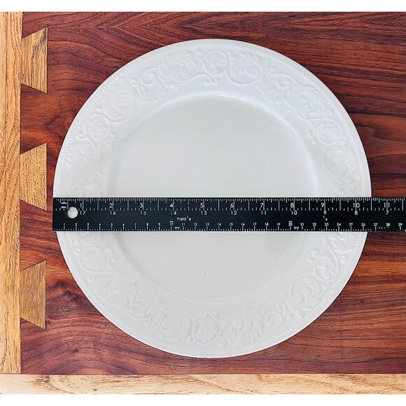 Farberware Calais 4173 White w/ Gold Trim - Dinner Plate 10 3/4" - Picture 6 of 6